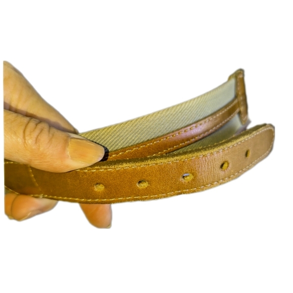 Leather and Canvas Belt - Picture 4 of 4